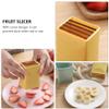 2pcs Fruit Slicer Cutters Egg Slicer for Hard Boiled Eggs Egg Strawberry Slicer Dicer Banana Blade for Soft Fruit Mushroom Vegetable Appetizer Green/1719 (Color : Yellow) view 3