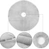 Atiming Grey Christmas Tree Plush Skirt 24 Inches Small Faux Fur Xmas Tree Skirt Base Cover Mat with Shiny Streamers for Christmas Tree Holiday Home Party Decorations - 60cm view 3