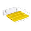 Bath Stools,Bathroom Folding Shower Stool Wall Bath Seat Anti-Slip Wall Chair Elderly Bath Seat Stool,Yellow view 2