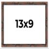 13x9 Frame Brown Bamboo with Dark Coffee/Walnut Finish | Solid Wood Picture Frame Width 0.75 Inches | Interior Depth 0.5 Inches | Complete with UV Acrylic, Foam Board Backing & Hanging Hardware view 1