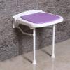 CAIMIAO Bath Stools,Bathroom Folding Stool Seat Shower Stool Anti-Slip Bathroom Elderly Bath Seat Bench Wall Stool/38 * 36.5 * 47.5Cm (Color : Purple, Size : 38 * 36.5 * 42.5Cm) view 1