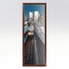10x5 IN Frame Brown Walnut Finish Solid Wood Frame Width 1.25 Inches | Interior Frame Depth 0.5 Inches | Galvin Traditional Frame | Complete with UV Acrylic, Foam Board Backing & Hanging Hardware view 4