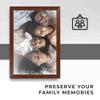 10x12 Frame Brown Walnut Finish Solid Wood Frame Width 1.25 Inches | Interior Frame Depth 0.5 Inches | Galvin Traditional Frame | Complete with UV Acrylic, Foam Board Backing & Hanging Hardware view 2