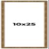 10x25 Frame Gold Kingsley Distressed Solid Wood Picture Frame Width 0.75 Inches | Interior Frame Depth 0.5 Inches | Kingsley Frame with UV Acrylic, Foam Board Backing & Hanging Hardware view 1