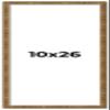 10x26 Frame Gold Kingsley Distressed Solid Wood Picture Frame Width 0.75 Inches | Interior Frame Depth 0.5 Inches | Kingsley Frame with UV Acrylic, Foam Board Backing & Hanging Hardware view 1