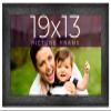 19x13 Frame Black Real Wood Picture Frame Width 1.5 Inches | Interior Frame Depth 0.5 Inches | Barn Black Distressed Photo Frame Complete with UV Acrylic, Foam Board Backing & Hanging Hardware view 1