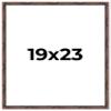 19x23 Frame Brown Bamboo with Dark Coffee/Walnut Finish | Solid Wood Picture Frame Width 0.75 Inches | Interior Depth 0.5 Inches | Complete with UV Acrylic, Foam Board Backing & Hanging Hardware view 1