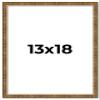 13x18 Frame Gold Kingsley Distressed Solid Wood Picture Frame Width 0.75 Inches | Interior Frame Depth 0.5 Inches | Kingsley Frame with UV Acrylic, Foam Board Backing & Hanging Hardware view 1
