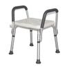 Bath Stools,Shower Stool Shower Chair Stainless Steel Shower Seat Stool for Elderly/Disabled Anti-Slip Mat Shower Seat Stool with Handle 6 Height Bench Bathtub Stool Seat view 1