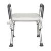 Bath Stools,Shower Stool Shower Chair Stainless Steel Shower Seat Stool for Elderly/Disabled Anti-Slip Mat Shower Seat Stool with Handle 6 Height Bench Bathtub Stool Seat view 4