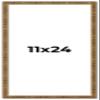 11x24 Frame Gold Kingsley Distressed Solid Wood Picture Frame Width 0.75 Inches | Interior Frame Depth 0.5 Inches | Kingsley Frame with UV Acrylic, Foam Board Backing & Hanging Hardware view 1