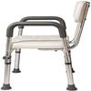 Bath Stools,Shower Stool Bath Chair Bathroom Seat - Lightweight Aluminum - with Backrest - Older People with Reduced Mobility White Warehouse 200 Kg view 4