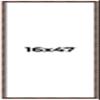 16x47 Frame Brown Bamboo with Dark Coffee/Walnut Finish | Solid Wood Picture Frame Width 0.75 Inches | Interior Depth 0.5 Inches | Complete with UV Acrylic, Foam Board Backing & Hanging Hardware view 1