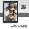 10x25 Frame Black Real Wood Picture Frame Width 1.25 Inches | Interior Frame Depth 0.5 Inches | Gessato Blue Modern Photo Frame Complete with UV Acrylic, Foam Board Backing & Hanging Hardware view 3