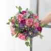 HXSCOO Luxury Hydrangea Artificial Flowers Fake Flower Bride Bouquet Silk Rose Peony Bridal Wedding Bouquet Home Decoration (Color : Blue) view 3