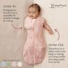ergoPouch Cocoon Swaddle Sack 1.0 TOG - Baby Sleep Sack, Gentle Snug Fit Helps Calm Startle Reflex, Ideal for Arms In/Out Sleeping, Soft Breathable Fabric for Better Sleep (0 Months, Daisies) view 4
