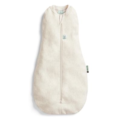 ergoPouch Cocoon Swaddle Sack 0.2 TOG - Baby Sleep Sack, Gentle Snug Fit Helps Calm Startle Reflex, Ideal for Arms In/Out Sleeping, Soft Breathable Fabric for Better Sleep (6-12 Months, Oatmeal Marle)