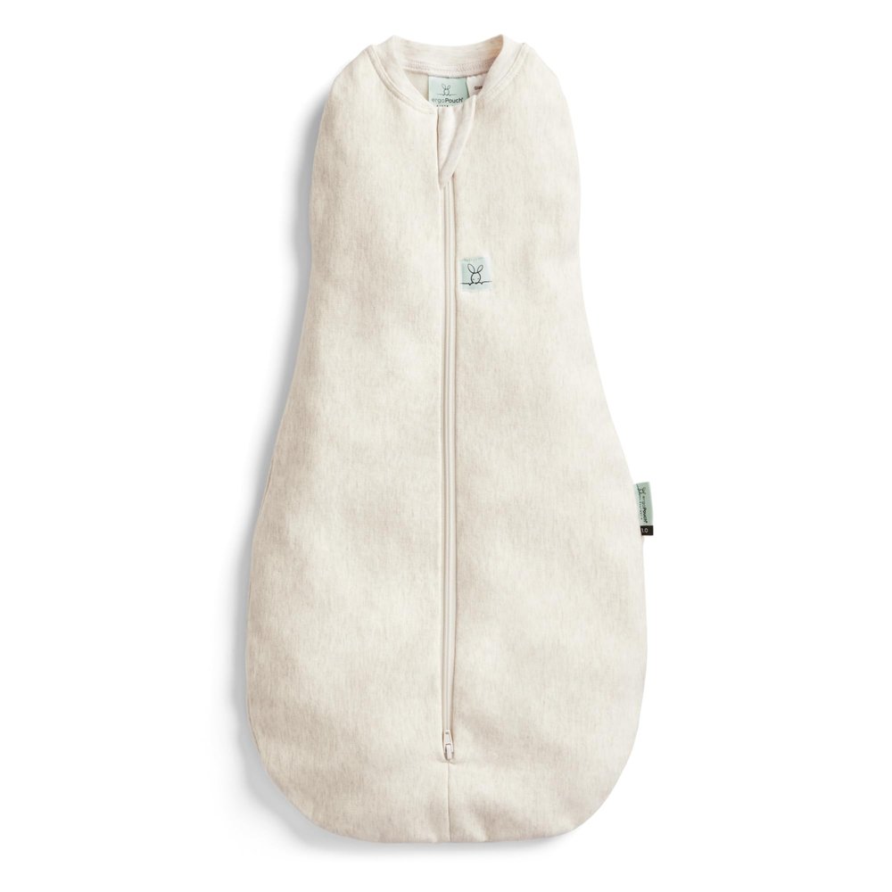 ergoPouch Cocoon Swaddle Sack 0.2 TOG - Baby Sleep Sack, Gentle Snug Fit Helps Calm Startle Reflex, Ideal for Arms In/Out Sleeping, Soft Breathable Fabric for Better Sleep (6-12 Months, Oatmeal Marle)