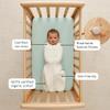 ergoPouch Cocoon Swaddle Sack 0.2 TOG - Baby Sleep Sack, Gentle Snug Fit Helps Calm Startle Reflex, Ideal for Arms In/Out Sleeping, Soft Breathable Fabric for Better Sleep (6-12 Months, Oatmeal Marle) view 4