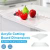 Acrylic Cutting Board, Acrylic Cutting Board for Kitchen Countertops, Transparent Cutting Board for Kitchen Countertops, with 2 Sizes (Small) view 4