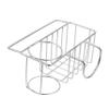 FELTECHELECTR Easy Install Sink Storage Rack Dish Drying Basket Utensils Holder Silver Drain Rack Steel view 1