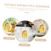 RORPOIR Fruit Vegetable Hanging Rope Set Cotton Rope Banana Hanger Decorative Pendant Kitchen Storage view 3