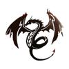 Metal Dragon Wall Art Dragon Sculpture Metal Unique Wall Hanging Art Dragon Wall Artwork Metal Dragons for Home Decoration, 28 x 22cm (1) view 1