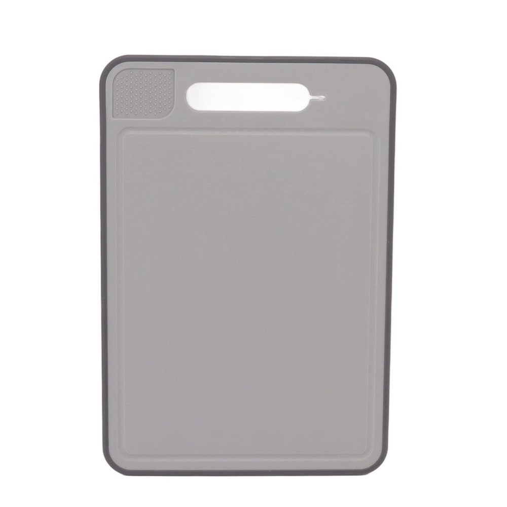 Miokycl Defrosting Tray Double Sided Grinding Thawing Cutting Board with Sharpener for Frozen Meat (Grey)