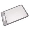 Miokycl Defrosting Tray Double Sided Grinding Thawing Cutting Board with Sharpener for Frozen Meat (Grey) view 2
