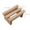 GRIRIW Stylish Wooden Bench Stool for Boys and Girls' Rest Step up Wear-Resistant view 2