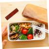Mikinona Wooden Chopstick Holder Spoon Fork Chopsticks Set Desktop Chopstick Rest for Home Easy Clean 4pcs Chopstick Rest view 3