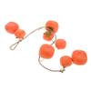ARTIBETTER 4 Pcs Simulation Persimmon Outdoor Hanging Decor Desk Topper Food Decor Lifelike Persimmon Model Simulation Fruits Simle Etmek Simulate Fake Home view 1