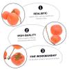 ARTIBETTER 4 Pcs Simulation Persimmon Outdoor Hanging Decor Desk Topper Food Decor Lifelike Persimmon Model Simulation Fruits Simle Etmek Simulate Fake Home view 3