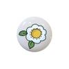 Bee Happy Bumblebee Hive Flowers Honeycomb Kids Decor - Farm Fresh Knobs Ceramic Cabinet Kitchen Bathroom Bedroom Furniture Handles or Pulls w/Glossy Finish 1.5 x 1.5 Inches (Daisy) view 1