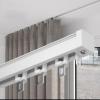 Ceiling Or Wall Mount Curtain Track System, Flexible Ceiling Curtain Track, Curtain Rail With Mute Rollers, Aluminum Heavy Duty Room Dividers Curtain Pole, With Installation Hardware view 4