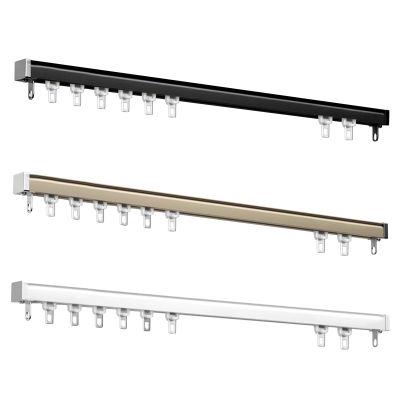 LIYI929GP Curtain Track Kits 50-600cm | Ceiling Track for Curtains | Ceiling Or Wall Mount Curtain Tracks System | Aluminum Heavy Duty Room Dividers Curtain Pole | for Office Living Room Bedroom