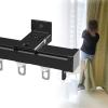 LIYI929GP Curtain Track Kits 50-600cm | Ceiling Track for Curtains | Ceiling Or Wall Mount Curtain Tracks System | Aluminum Heavy Duty Room Dividers Curtain Pole | for Office Living Room Bedroom view 4