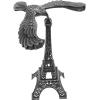 DECHOUS Balancing Bird Toy Metal Gravity Bird with Eiffel Tower Balancing Eagle Gravity Balance Toy Office Desktop Novelty Eagle Sculpture for Home Party, Silver view 1