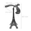 DECHOUS Balancing Bird Toy Metal Gravity Bird with Eiffel Tower Balancing Eagle Gravity Balance Toy Office Desktop Novelty Eagle Sculpture for Home Party, Silver view 4