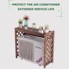 Air Conditioner Flower Stand,Air Conditioning Covers Outdoor,All Seasons Central Air Conditioner Cover,Decorative Air Conditioner Cover Wooden,for Outside Units. (Size : 96 * 40 * 89cm) view 3