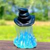 Xzyycyj Carved Moonstone Opalite Ghost Figurine and Black Obsidian Magic Small Hat Gemstone Ghost Figurine Crystals and Stones(Opalite Ghost+Obsidian ha) view 2