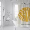 Wewoo Home Bathroom Shower Curtain Henri Matisse Yellow Round Pattern Print Bathroom Abstract Line Bathtub Curtain with 12 Hooks Premium Material W78xL78in view 3