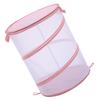 Cabilock Folding Laundry Hamper and Toy Organizer Portable Mesh Storage Bag for Clothes and Sundries Space-Saving Design Handles for Bedroom and Dorm Use view 1
