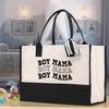 VANESSA ROSELLA Cotton Canvas Tote Bag - New Mama Gift - Best Mom Ever Bag - Dog Mom Tote - Shopping view 2