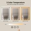 WTTY LED Bathroom Mirror 55"x36" with Back and Front Light,Modern LED Mirror for Bathroom,Stepless Dimmable Lighted Bathroom Vanity Mirror with Anti-Fog,Memory Function,Shatter-Proof view 3