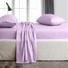 Sheet Set 4 Piece - Cal King Size Cotton Bed Sheets 400TC Egyptian Quality Sheets - Fits Upto 16" Deep Pocket Mattress, Long Staple & Extra Soft Sheets and Pillow Cases - Lavender Solid. view 3