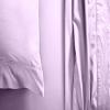 Sheet Set 4 Piece - Cal King Size Cotton Bed Sheets 400TC Egyptian Quality Sheets - Fits Upto 16" Deep Pocket Mattress, Long Staple & Extra Soft Sheets and Pillow Cases - Lavender Solid. view 4