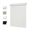 Boolegon Blackout Roller Shades for Windows Linen Fabric Cordless Roller Blinds with Cassette Valance Thermal Insulated Room Darkening Window Shades for Home Door,Cream,43" W x 60" H view 1