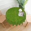 Green Grassland Variety of Patterns Round Tablecloth is Suitable for Decorative or use for Any Indoor and Outdoor Dining Occasion view 1