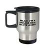 Appreciation Real estate agent Gifts, Relax, Real estate agent Travel Mug From Team Leader, Travel Mug With Lid For Colleagues, Housewarming gift, New home gift, Closing gift, Real estate agent mug view 1